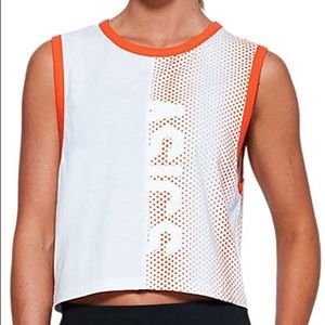 ASICS Women's Happy Chaos Crop Tank Clothes MSRP $28 Sz:XL